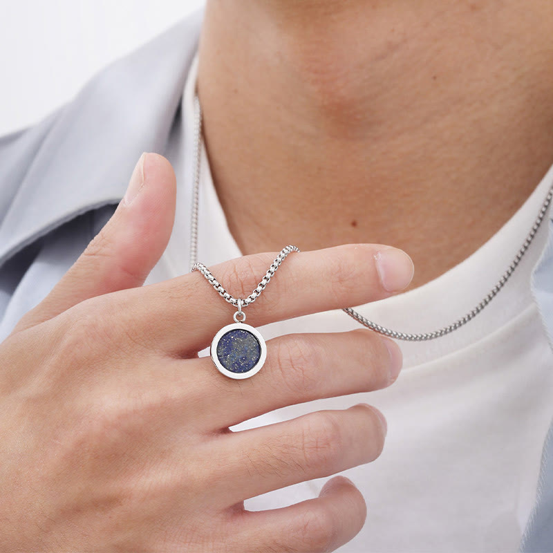 FREE Today: Courage Power Natural Stone Turquoise Tiger Eye Lazurite Malachite Necklace Pendant