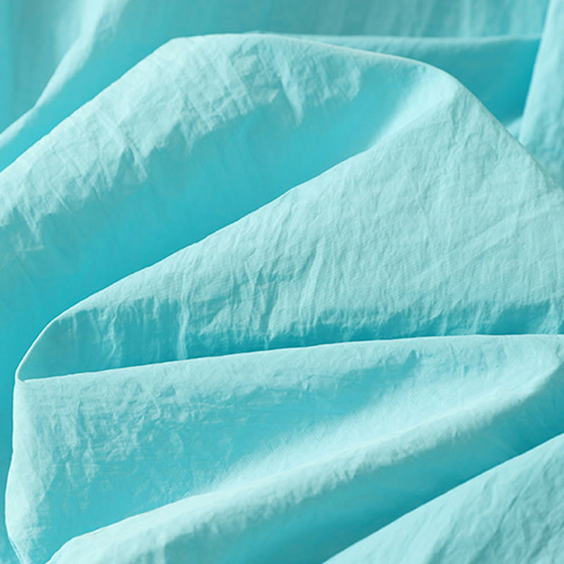 Buddha Stones Summer Vintage Plain Drawstring Cuffed Women's Pants With Pockets