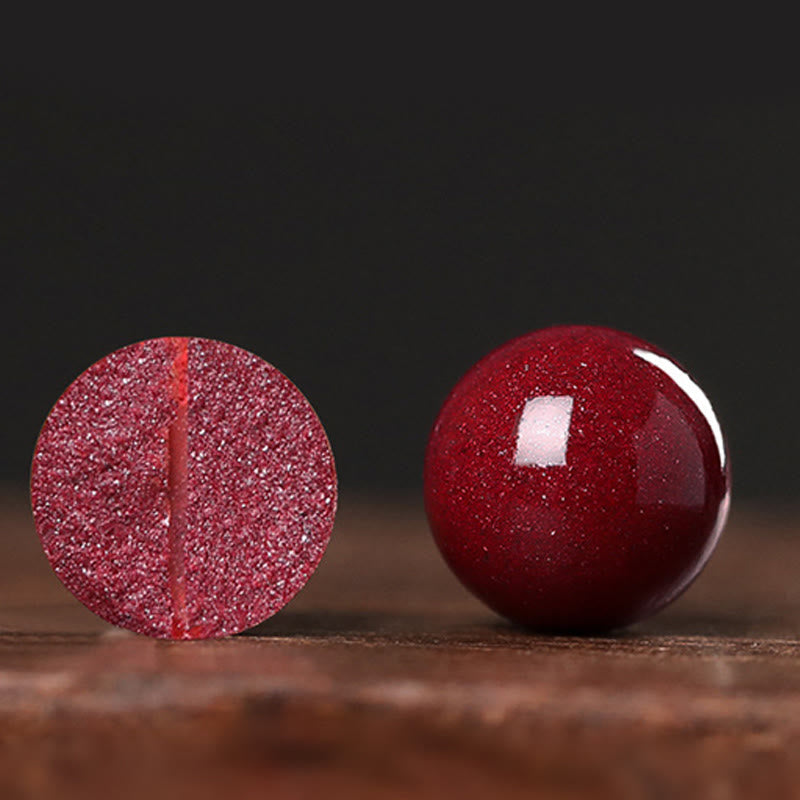 Buddha Stones Gourd Pearl Cinnabar Blessing Beads Bracelet