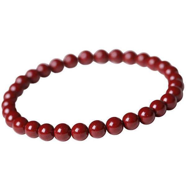 Buddha Stones Gourd Pearl Cinnabar Blessing Beads Bracelet