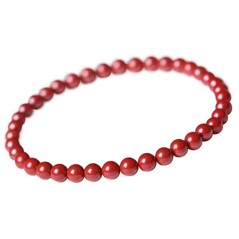 Buddha Stones Gourd Pearl Cinnabar Blessing Beads Bracelet