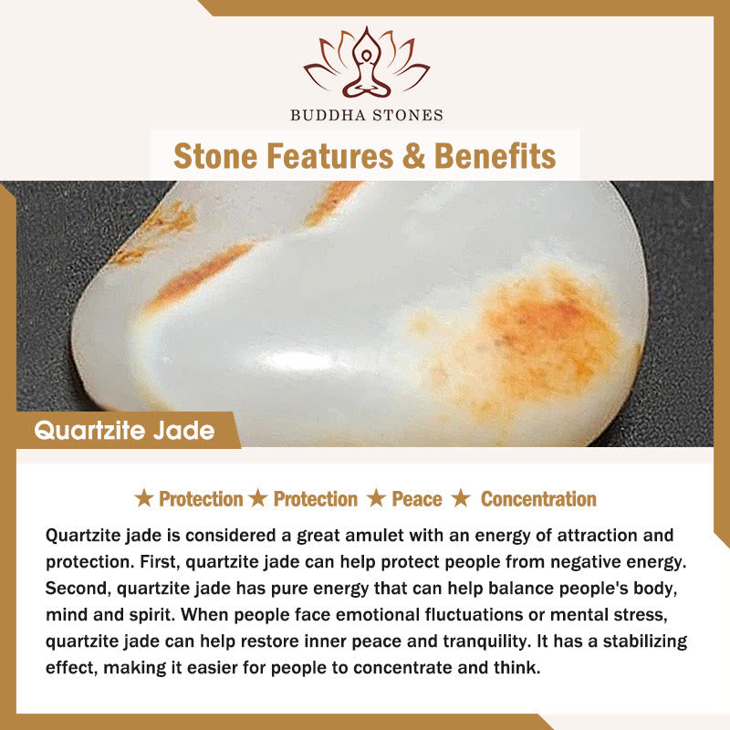 Buddha Stones 925 Sterling Silver Dragon Peace Buckle Quartzite Jade Balance Ring