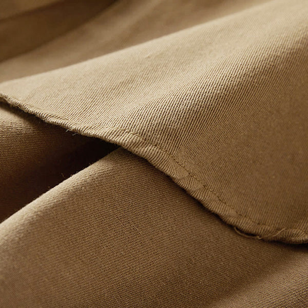 Buddha Stones Fall Irregular Design Long Sleeve Women's Cotton Linen Lapel Jacket With Pockets