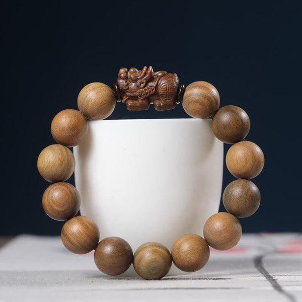 FREE Today: Positive and Attract Wealth Green Sandalwood Pixiu Bracelet