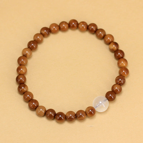 Buddha Stones Kuka Seed Agate Stone Luck Bracelet
