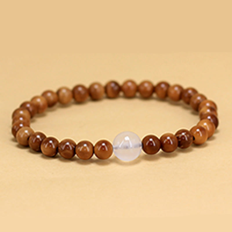 Buddha Stones Kuka Seed Agate Stone Luck Bracelet