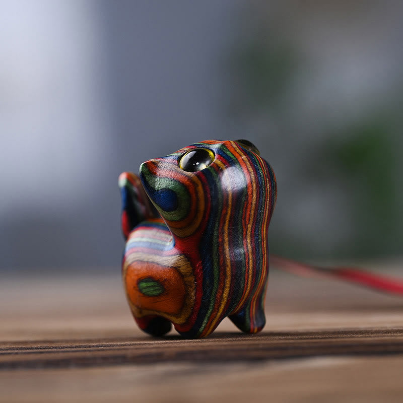 Buddha Stones Rainbow Eucalyptus Cute Cat Animals Calm Decoration