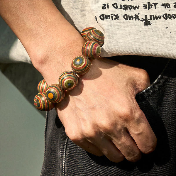 FREE Today: Positive and Balance Colorful Rainbow Eucalyptus Bracelet