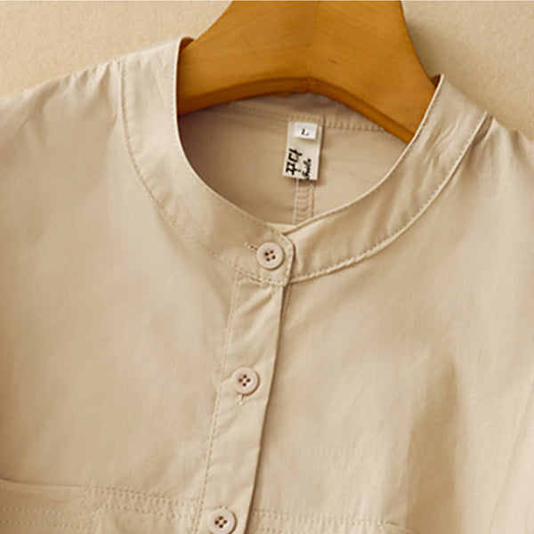 Buddha Stones 2pcs Women's Three-quarter Sleeve Shirt Harem Pants Meditation Clothing Set