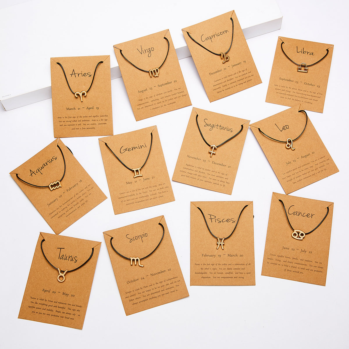 Celestia Zodiac Charm Rope Bracelet – 12 Constellation Edition