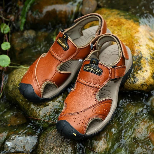 GEHGUT™ ProStep - Orthopädische Ledersandalen für verbesserte Fußstabilität