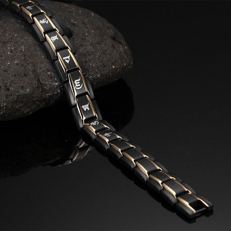 HarmonyFlow IonShield Bracelet – Germanium-Titanium Magnetic Wellness Armor
