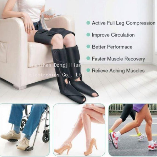 Hot Air Compression Leg and Foot Recovery Boots for Massage and Therapy