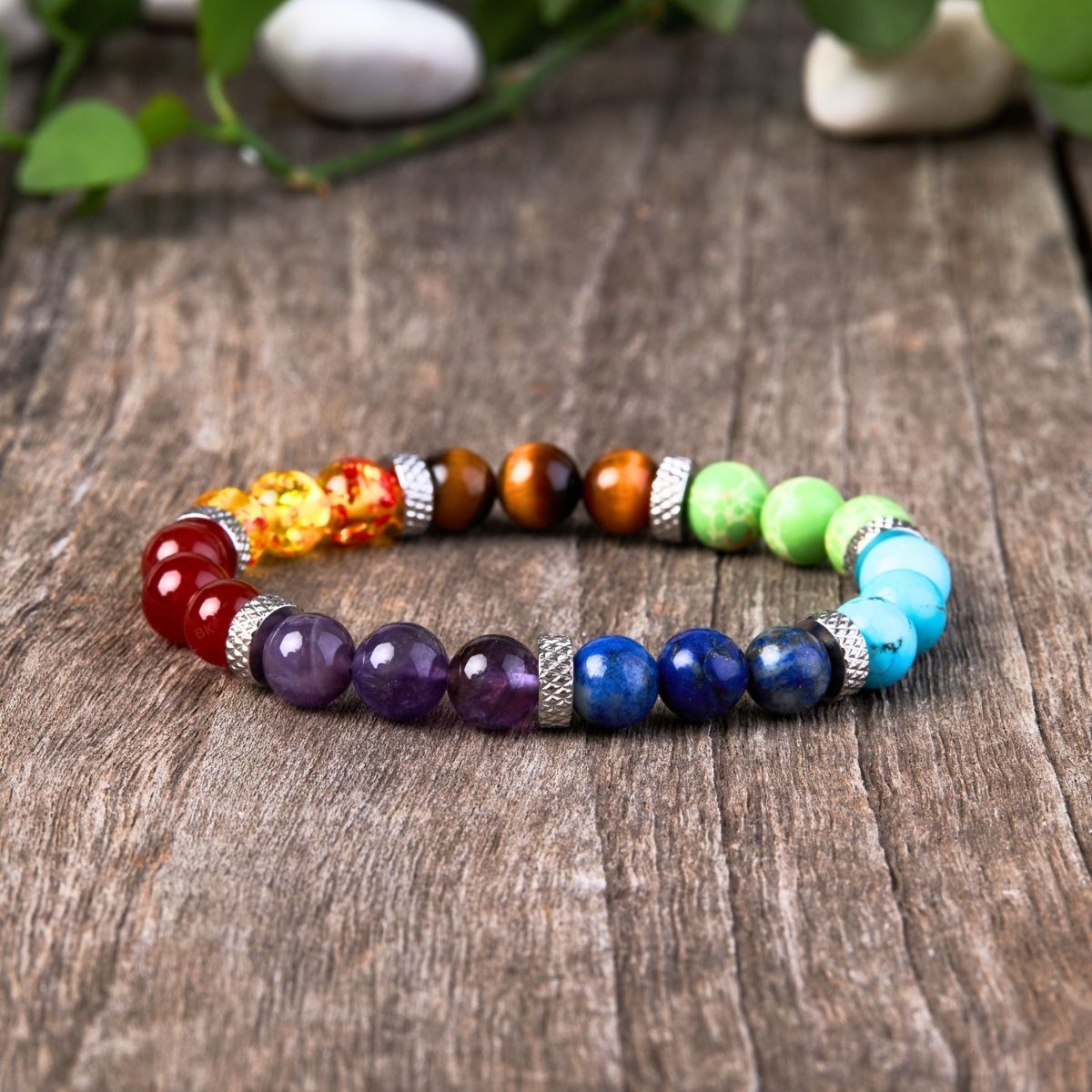 Harmony Flow 7 Chakra Bracelet – Energy Balance & Healing Stones