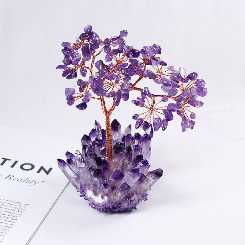 Tranquil Bloom – Amethyst Tree of Life for Calm & Spiritual Balance