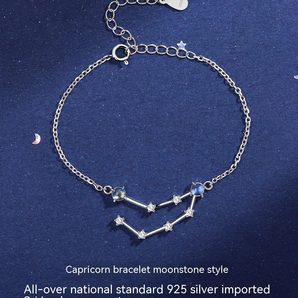 Lunar Grace Moonstone Zodiac Bracelet
